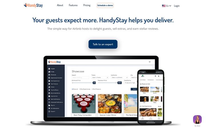 Screenshot of handystay.com