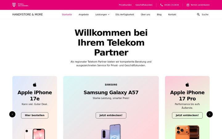 Screenshot of handystore-buchholz.de
