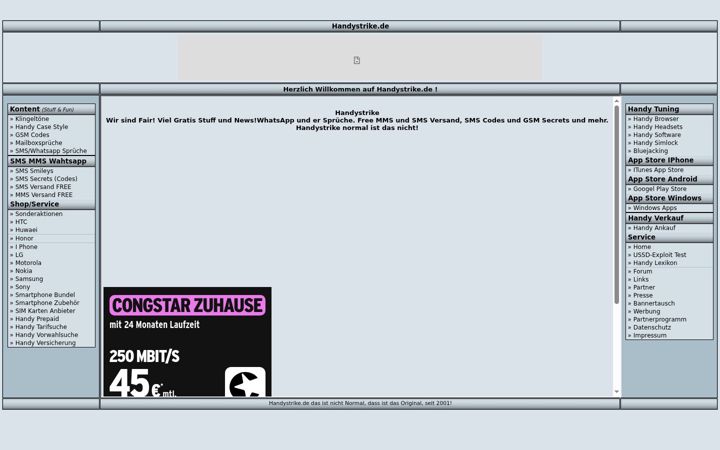 Screenshot of handystrike.de