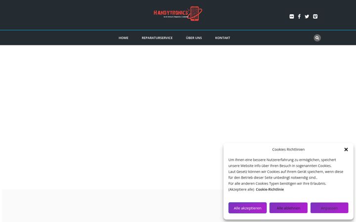 Screenshot of handytronics.de
