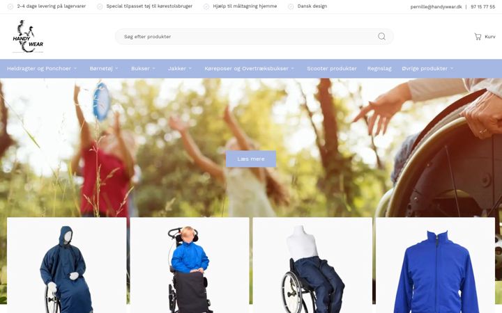 Screenshot of handywear.dk