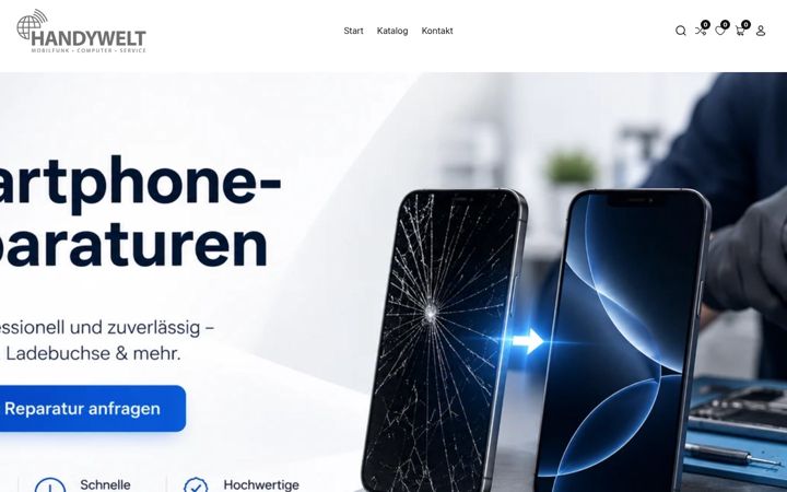 Screenshot of handywelt-hamburg.de