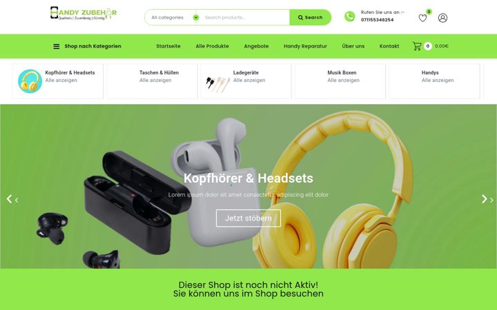 Screenshot of handyzubehoer24-shop.de
