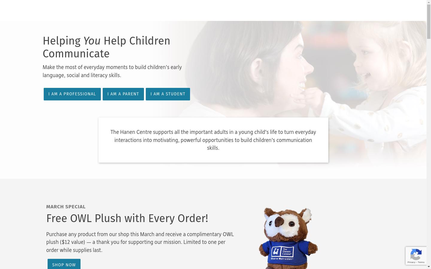 Screenshot of hanen.org