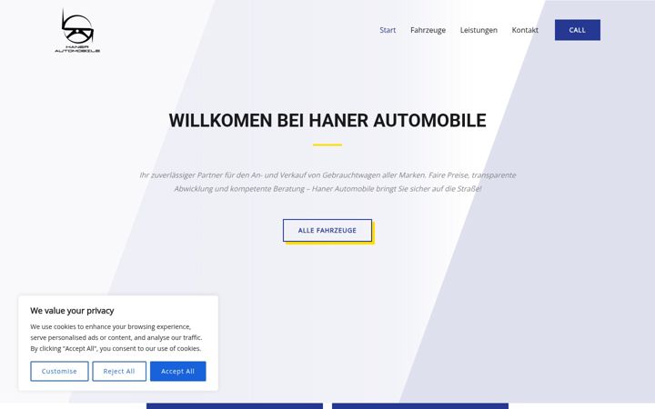 Screenshot of haner-automobile.de