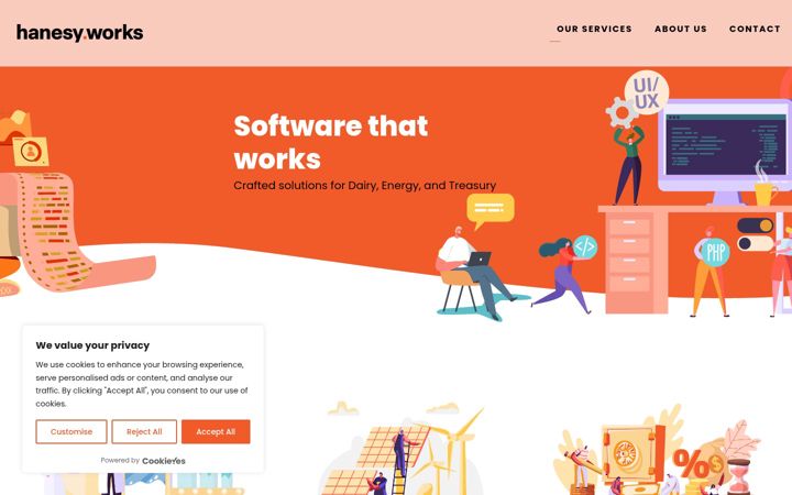 Screenshot of hanesyworks.com