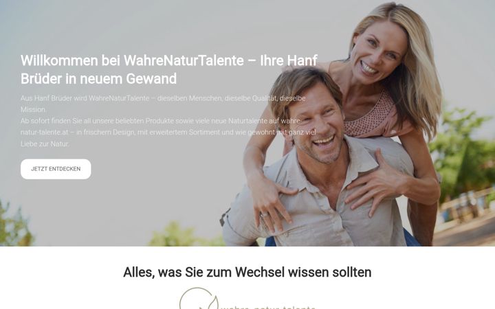 Screenshot of hanf-brueder.com