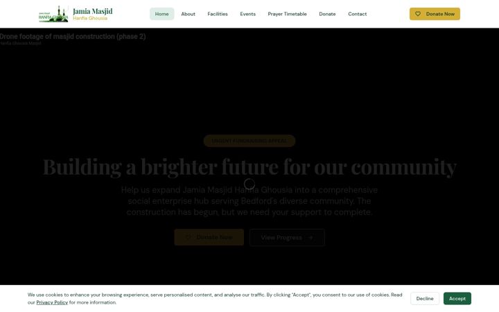 Screenshot of hanfiaghousiamasjid.org
