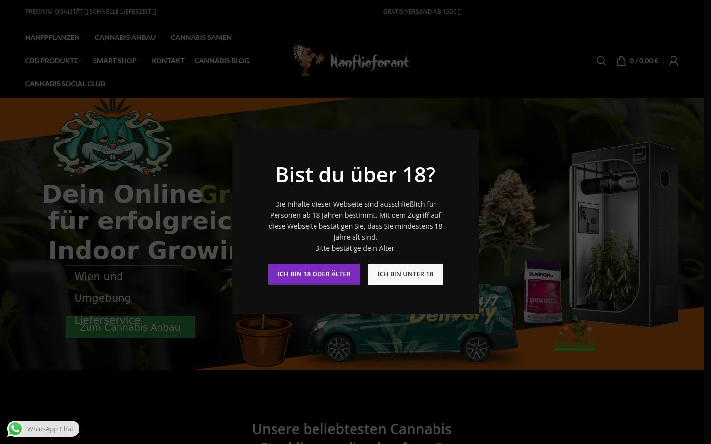 Skjermbilde av samtykkebanneret slik det vises før noen interaksjon
