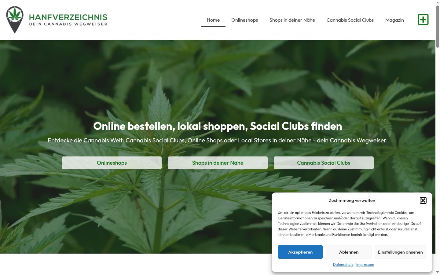Screenshot tal-banner tal-kunsens muri qabel kwalunkwe interazzjoni
