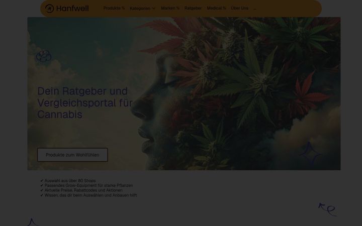 Screenshot ta' hanfwell.de
