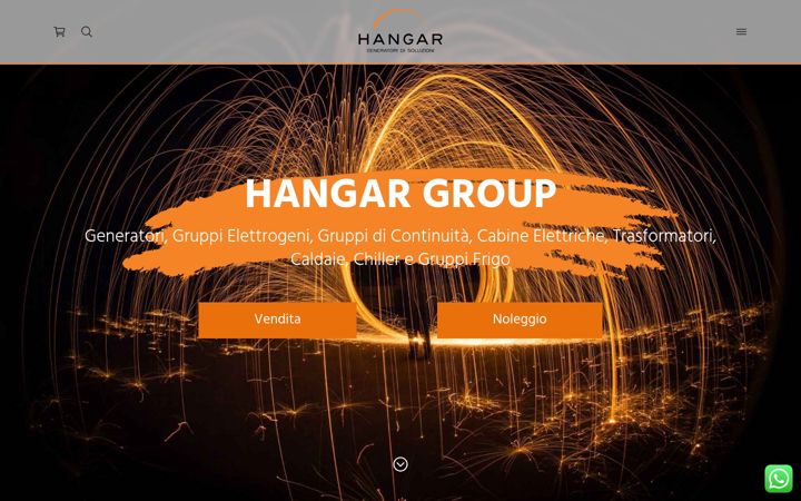 Screenshot of hangar-group.it