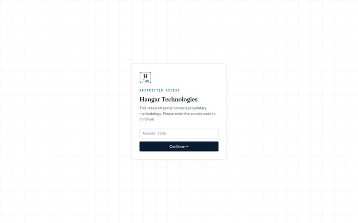 Screenshot of hangar-technologies.com