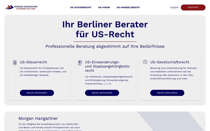 Screenshot von hangartner.de