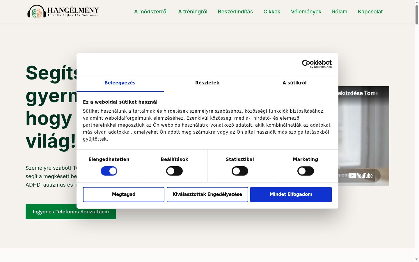Snímka obrazovky banera súhlasu zobrazeného pred akoukoľvek interakciou