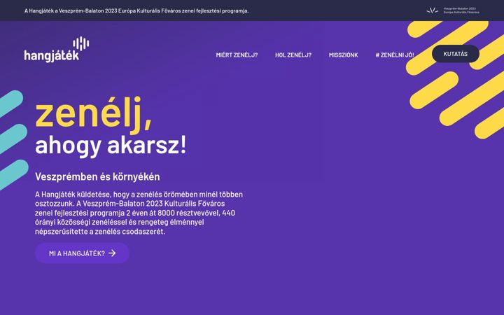 Screenshot of hangjatek.hu