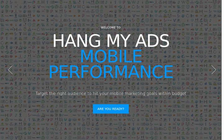 Screenshot of hangmyads.com