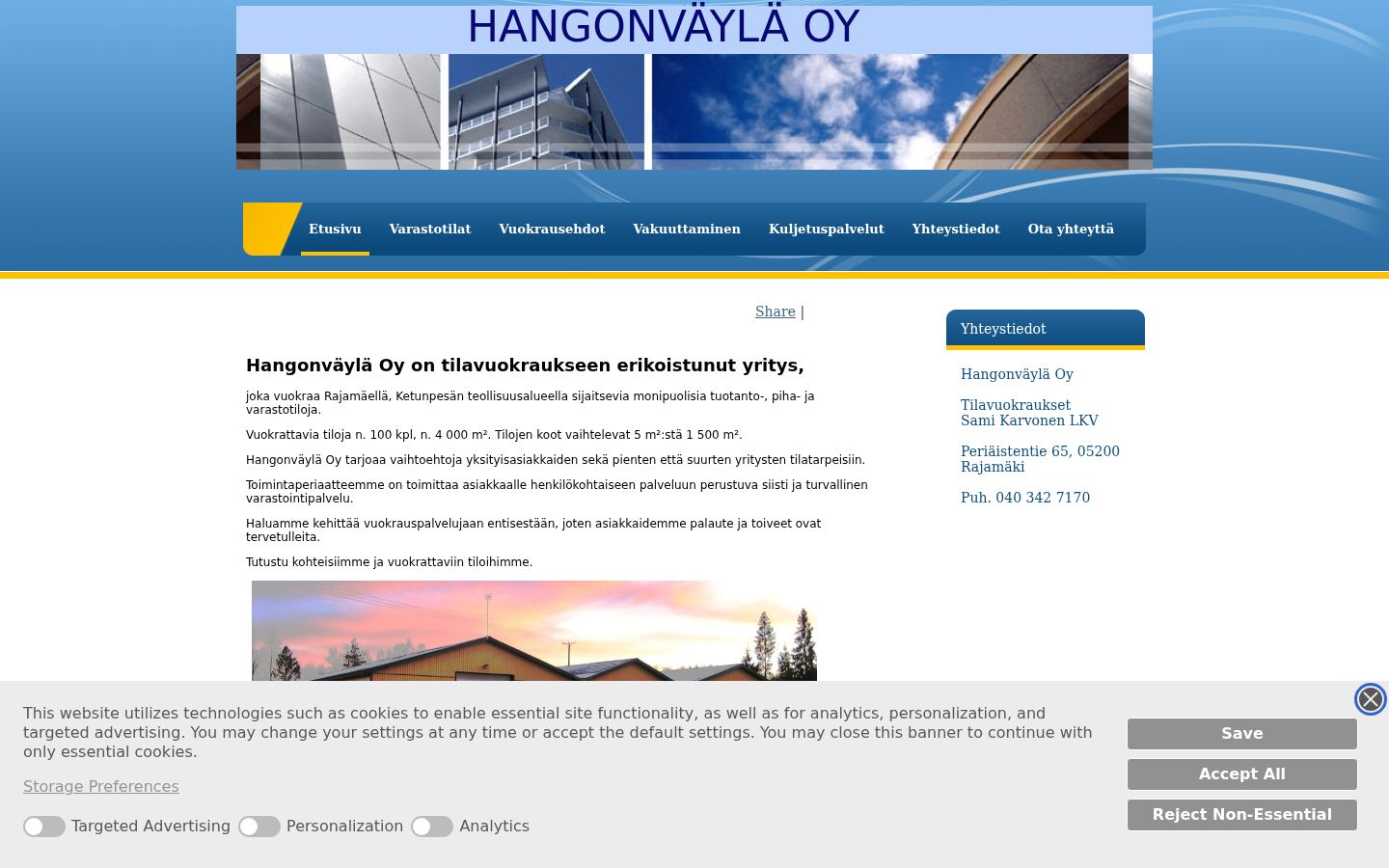 Screenshot des Einwilligungsbanners vor jeglicher Interaktion