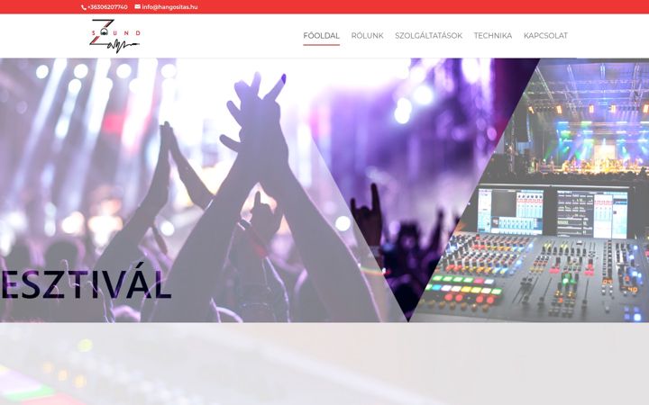 Screenshot of hangositas.hu