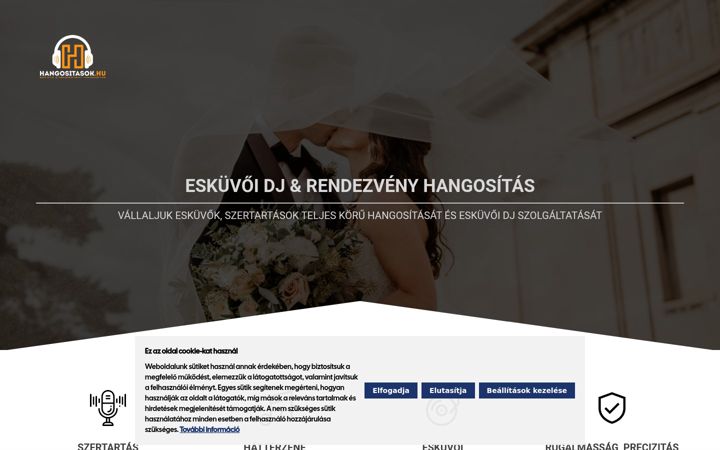 Screenshot of hangositasok.hu