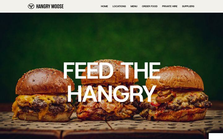 Screenshot of hangrymoose.co.uk