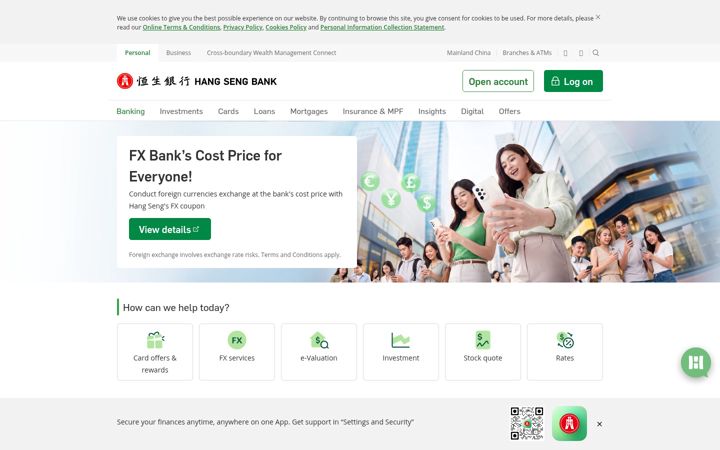 Zrzut ekranu hangseng.com