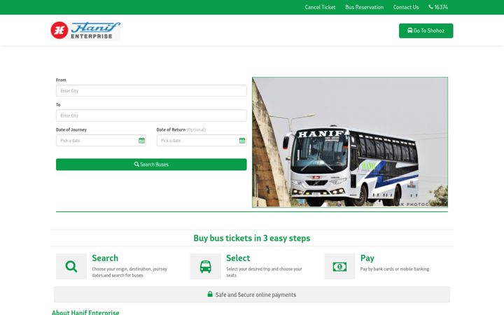 Posnetek zaslona hanif-enterprise.com