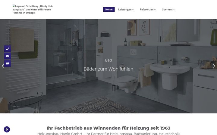 Screenshot of hanig-winnenden.de