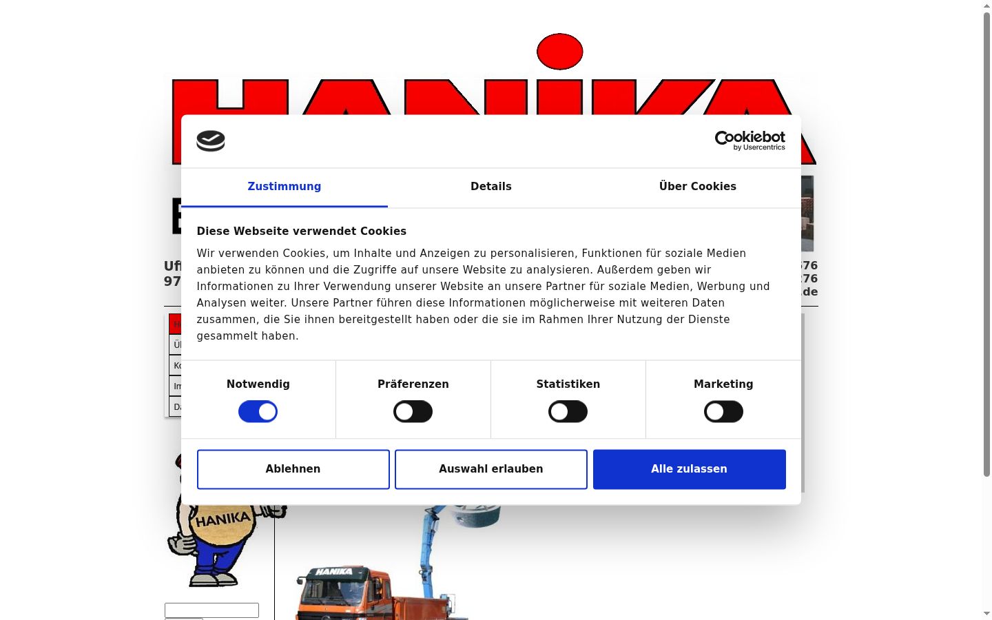 Snímka obrazovky banera súhlasu zobrazeného pred akoukoľvek interakciou