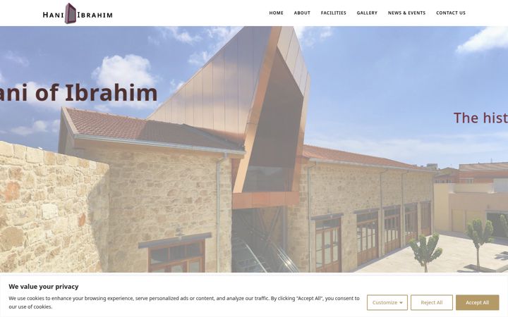 Screenshot of haniofibrahim.com