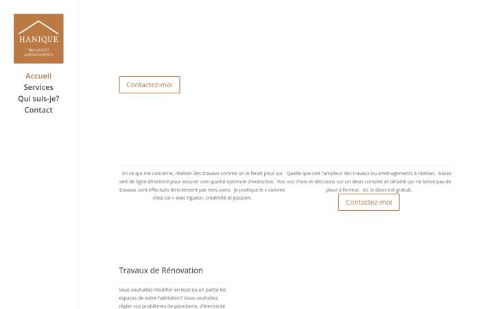 Screenshot of hanique.be