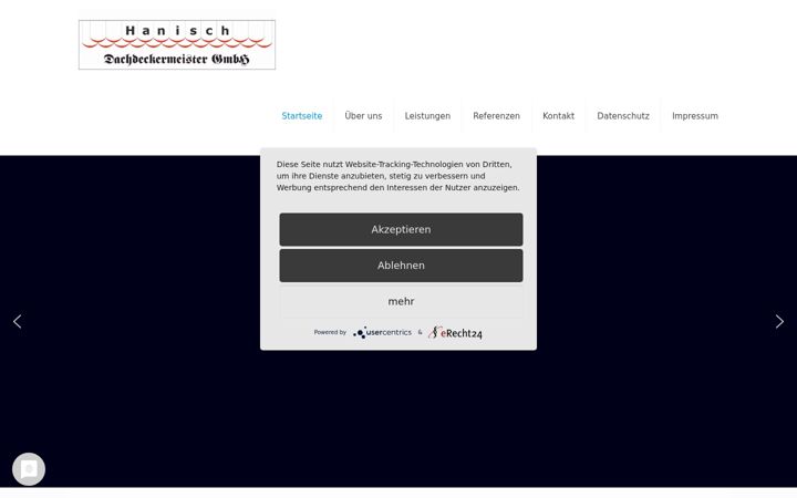 Screenshot of hanisch-dachdeckermeister.de