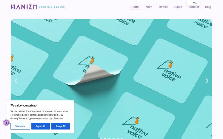 Screenshot of hanizm.com