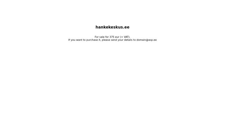 Screenshot of hankekeskus.ee