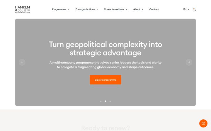 Screenshot of hankensse.com