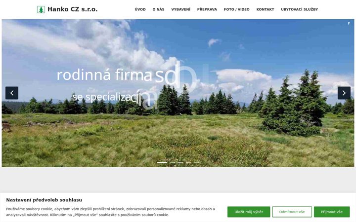 Screenshot of hanko.cz