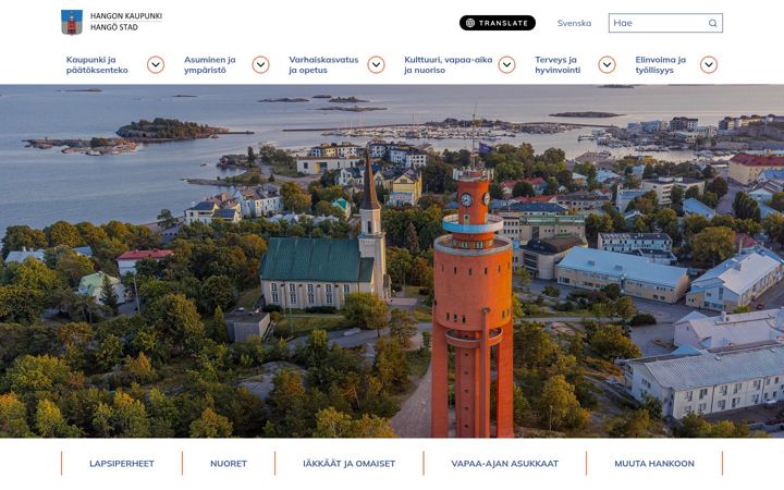 Screenshot of hanko.fi