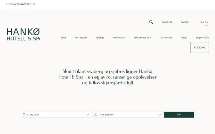 Screenshot of hankohotell.no
