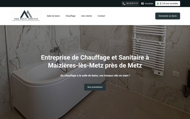 Screenshot of hanmultiservices.fr