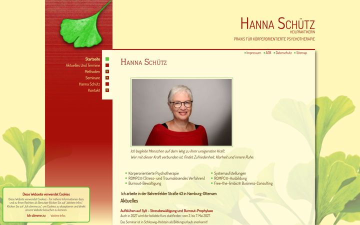 Screenshot of hanna-schuetz.de