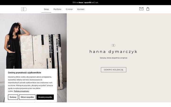 Screenshot of hannadymarczyk.pl