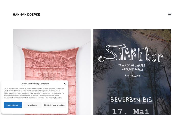 Screenshot of hannahdoepke.com