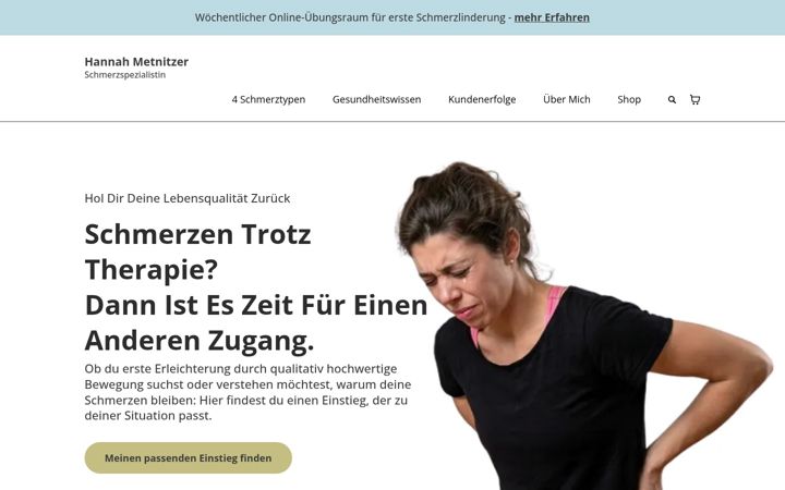 Screenshot of hannahgantner.com