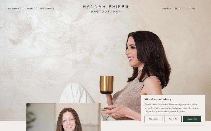 Screenshot of hannahphipps.com