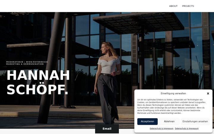 Screenshot of hannahschoepf.at