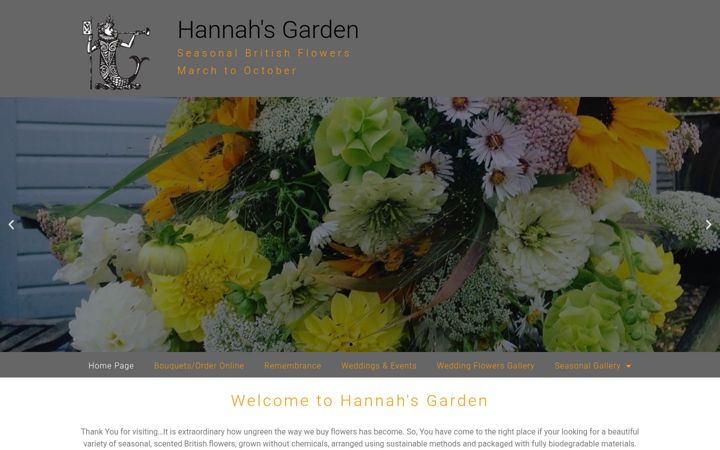 Screenshot of hannahsgarden.net