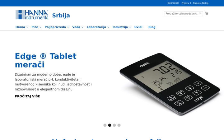 Zrzut ekranu hannainstruments.rs