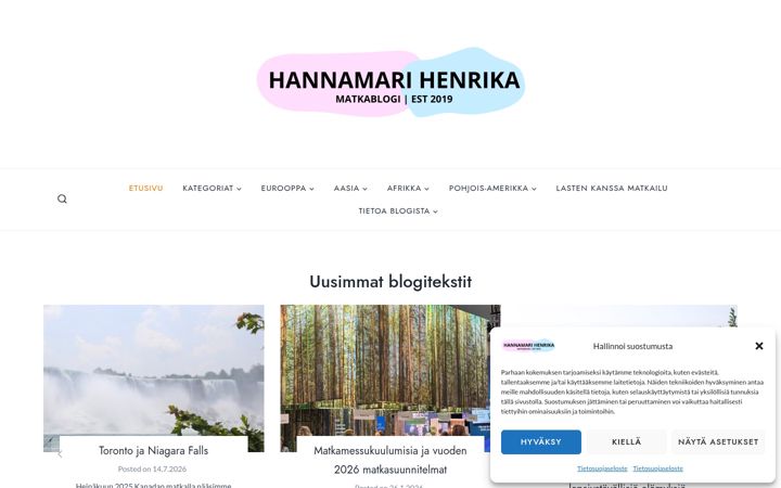 Skjermbilde av hannamarihenrika.fi
