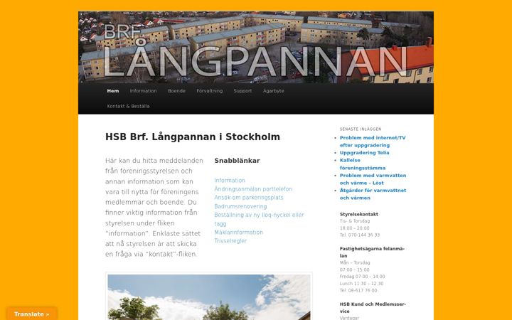 Screenshot of hannarydh.se