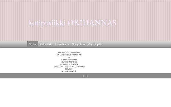 Screenshot of hannaseppala.fi